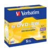 Verbatim DVD+RW i fodral 5-pack