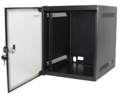 10" väggskåp Svart 6U
