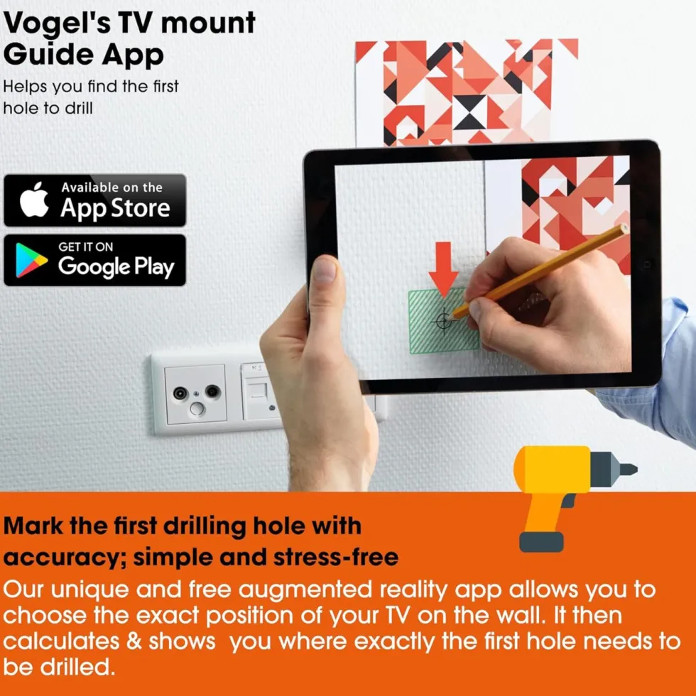 Vogels WALL 3325 full-motion Väggfäste för tv 40" till 65"