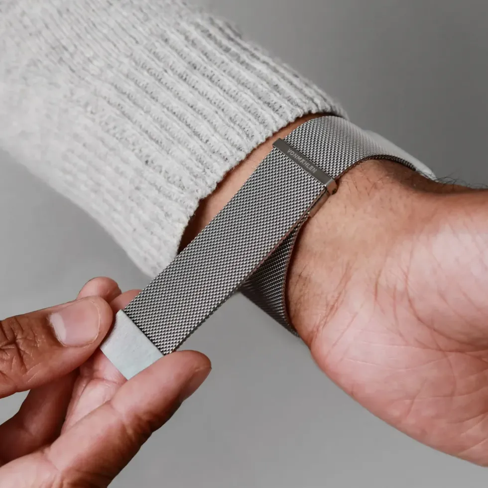 Vonmählen Milanese Loop 2 till Apple Watch 44/45/46/49 mm Silver
