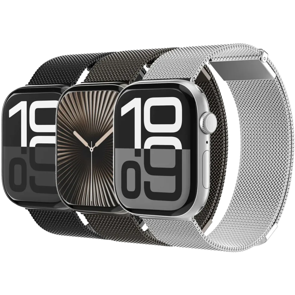Vonmählen Milanese Loop 2 till Apple Watch 44/45/46/49 mm Silver