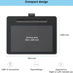 Wacom Intuos Medium ritplatta Svart