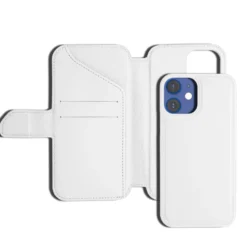 Wallet Case Solo 502 till iPhone 12 mini Vit