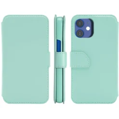 Wallet Case Solo 502 till iPhone 12 mini Turkos