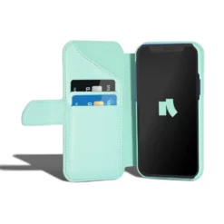 Wallet Case Solo 502 till iPhone 12 mini Turkos