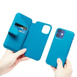 Wallet Case Solo 502 till iPhone 12 mini Blå