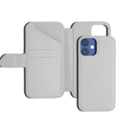Wallet Case Solo 502 till iPhone 12 mini Grå