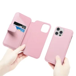 Wallet Case Solo 503 till iPhone 12 och 12 Pro Rosa