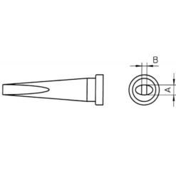 Weller Lång mejsel-lödspets 1,2x0,4 mm