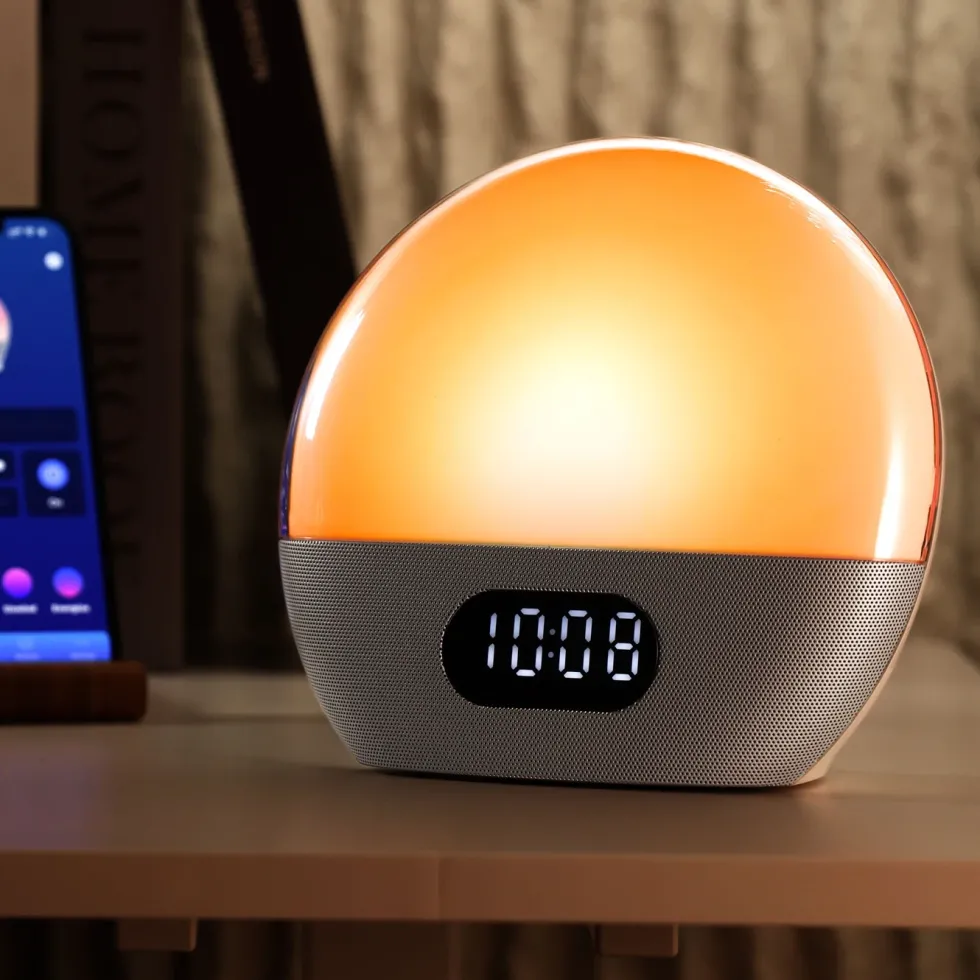 WiiM Wake-up light med väckarklocka