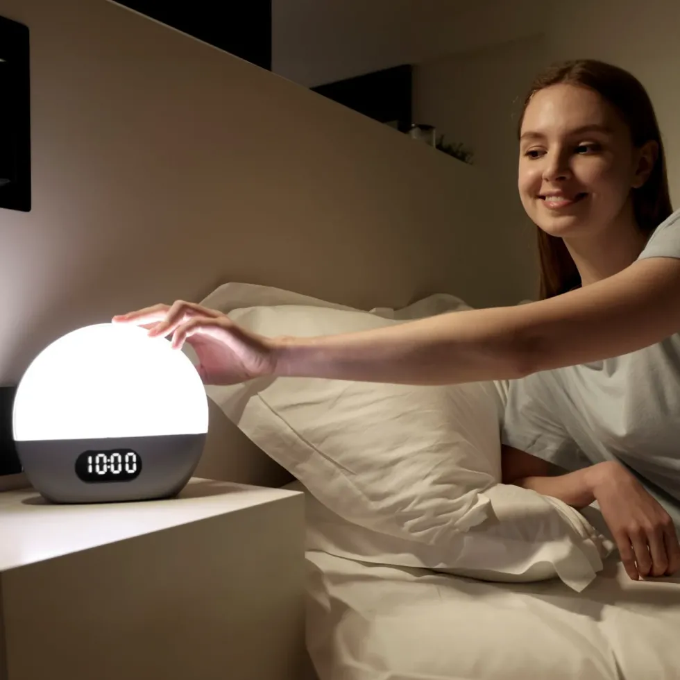 WiiM Wake-up light med väckarklocka