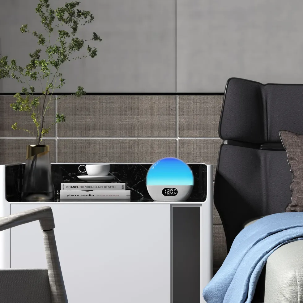 WiiM Wake-up light med väckarklocka