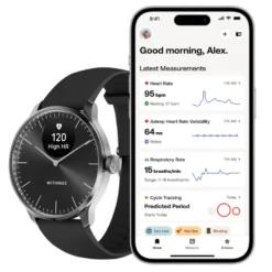 Withings Scanwatch Light Smartklocka med klassisk urtavla 37 mm Svart