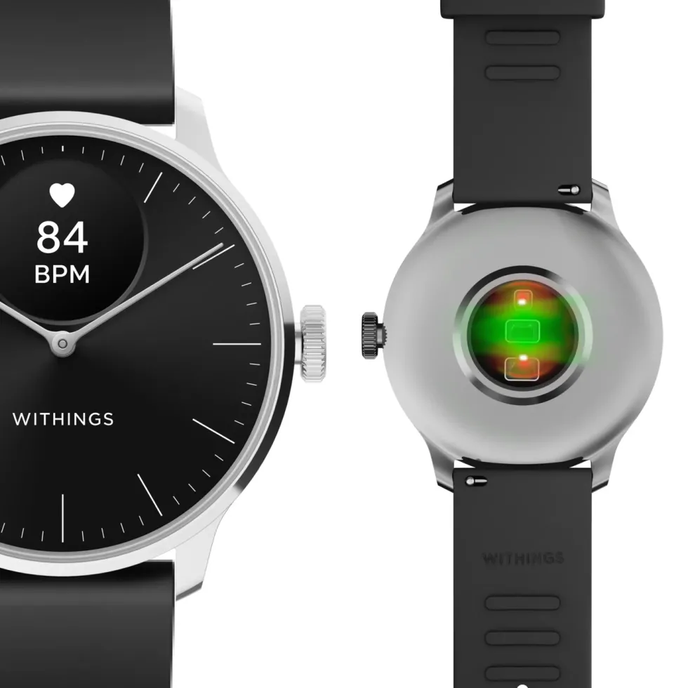 Withings Scanwatch Light Smartklocka med klassisk urtavla 37 mm Svart
