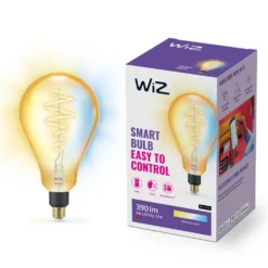WiZ Amber Filament PS160 Smart LED-lampa E27 390 lm