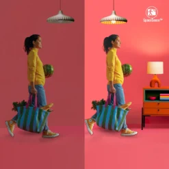 WiZ Amber Filament PS160 Smart LED-lampa E27 390 lm