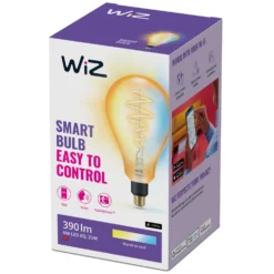 WiZ Amber Filament PS160 Smart LED-lampa E27 390 lm