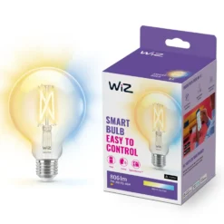 WiZ Clear Filament G95 Smart LED-lampa E27 806 lm