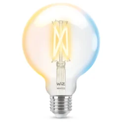 WiZ Clear Filament G95 Smart LED-lampa E27 806 lm
