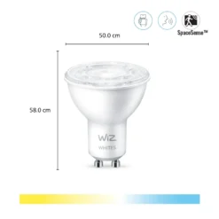 WiZ GU10 Smart LED-lampa 345 lm 2-pack