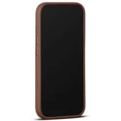 WOOLNUT Läderfodral för iPhone 17 Cognac