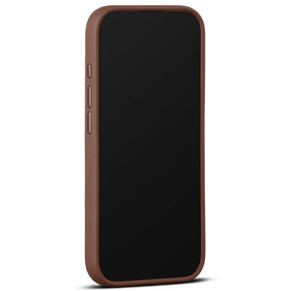 WOOLNUT Läderfodral för iPhone 17 Cognac