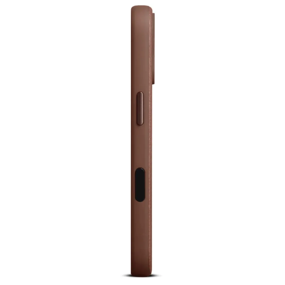 WOOLNUT Läderfodral för iPhone 17 Cognac
