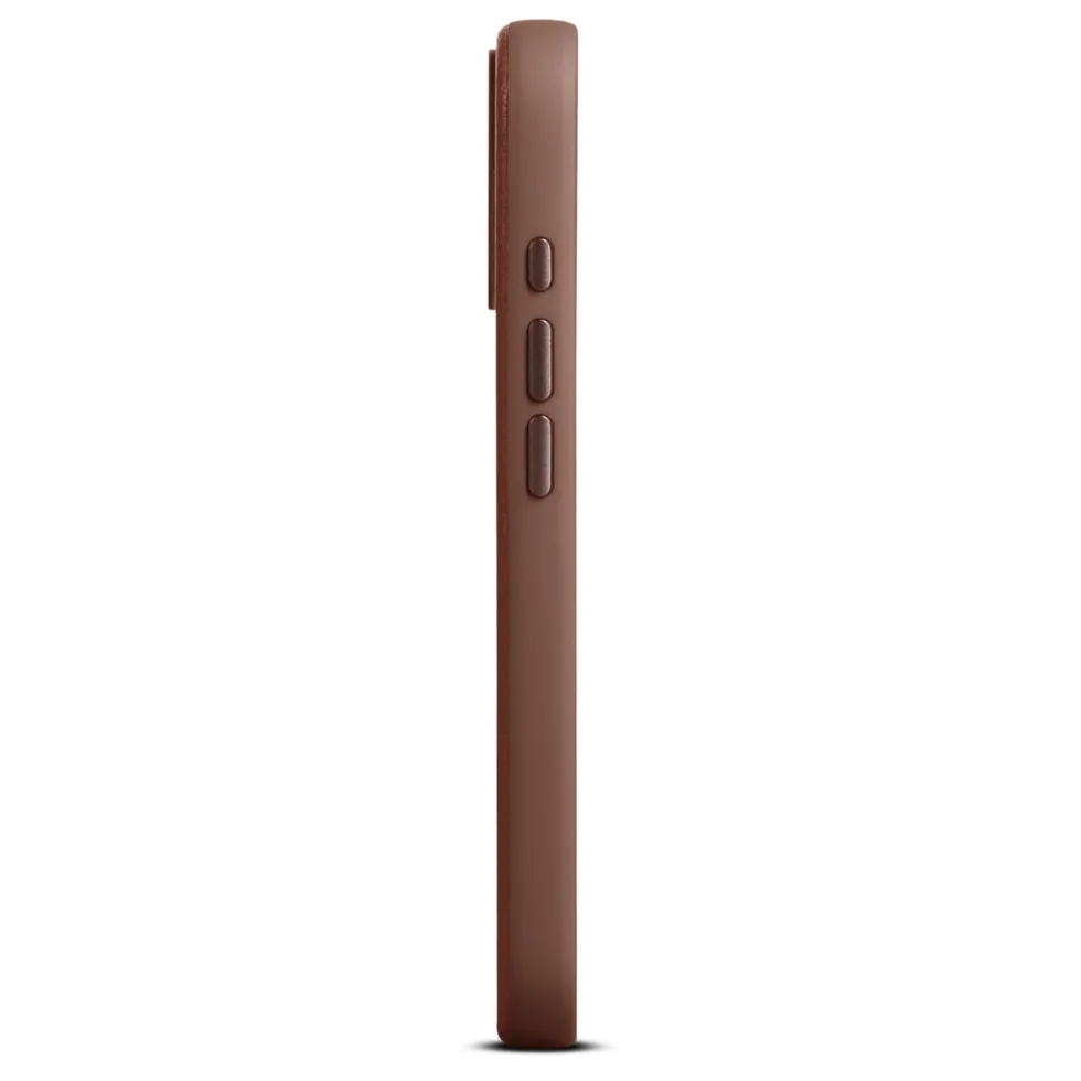WOOLNUT Läderfodral för iPhone 17 Cognac