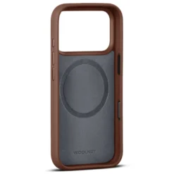 WOOLNUT Läderfodral för iPhone 17 Pro Cognac
