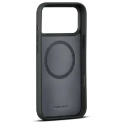WOOLNUT Läderfodral för iPhone 17 Pro Max Svart