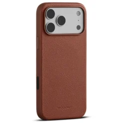 WOOLNUT Läderfodral för iPhone 17 Pro Max Cognac