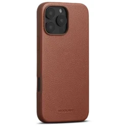 WOOLNUT Läderfodral för iPhone 16 Pro Max Cognac