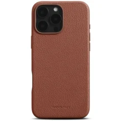 WOOLNUT Läderfodral för iPhone 16 Pro Max Cognac