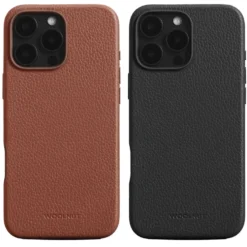 WOOLNUT Läderfodral för iPhone 16 Pro Max Cognac