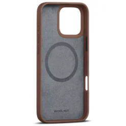 WOOLNUT Läderfodral för iPhone 16 Pro Max Cognac