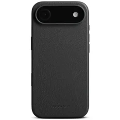 WOOLNUT Läderfodral för iPhone Air Svart