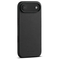 WOOLNUT Läderfodral för iPhone Air Svart
