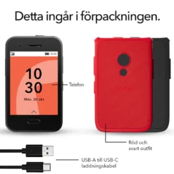 Xplora One - barnmobil utan internet och sociala medier Svart