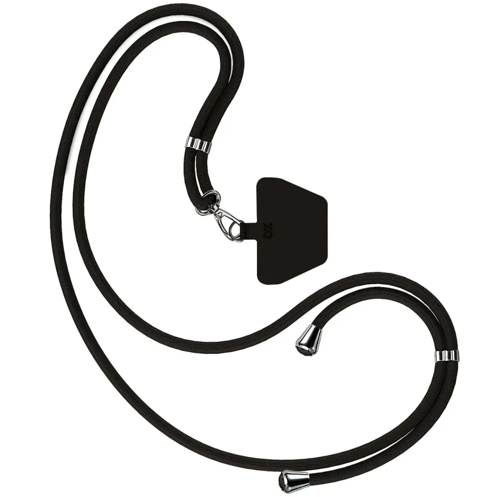 Xqisit Phone Strap Universal mobilrem för mobilskal Svart