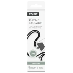 Xqisit Phone Strap Universal mobilrem för mobilskal Svart