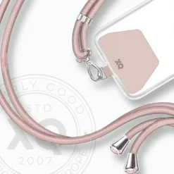 Xqisit Phone Strap Universal mobilrem för mobilskal Rosa