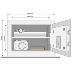 Yale Value Safe Medium Värdeskåp 5,6 kg